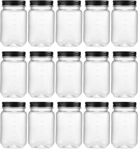 Miniatura 11 de Novelinks - Recipientes de plástico transparente (16 onzas)