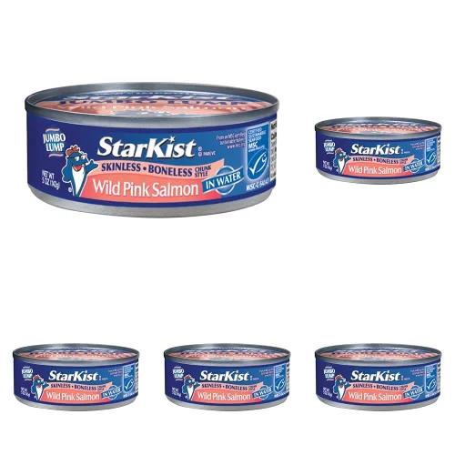 Miniatura 11 de StarKist Salmón rosado silvestre, sin piel, sin hueso, 5 onzas (paquete de 12)