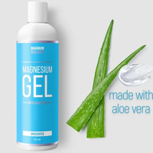 Miniatura 3 de Gel de magnesio tópico para músculos - Gel de masaje corporal con cloruro de magnesio puro y aloe vera (sin perfume)