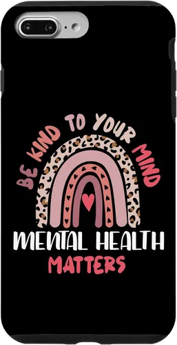 Miniatura 12 de iPhone 16 Mental Health Matters Rainbow Be Kind To Your Own Mind Case