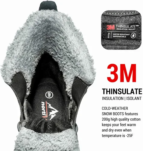 Miniatura 2 de NORTIV 8 Botas de nieve impermeables para hombre