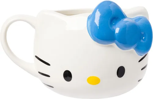 Miniatura 18 de Silver Buffalo Sanrio - Taza de cerámica esculpida en 3D con diseño de esqueleto de Hello Kitty para Halloween, 20 onzas Disfraz de esqueleto