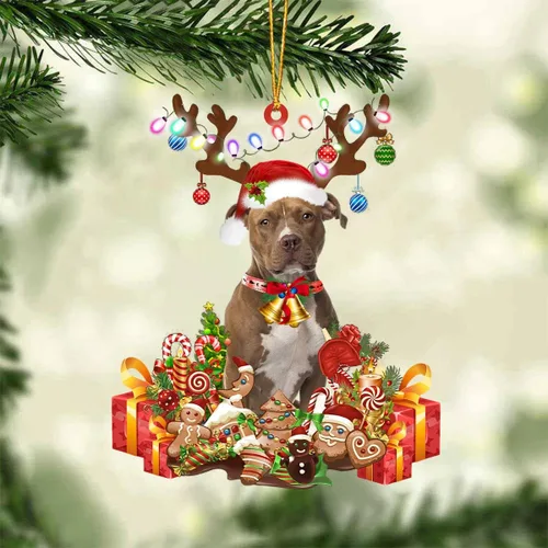Miniatura 51 de Nazenti Adorno de Navidad personalizado de reno de Alaskan Malamute – Adorno de perro personalizado para amantes de las mascotas, acrílico plano