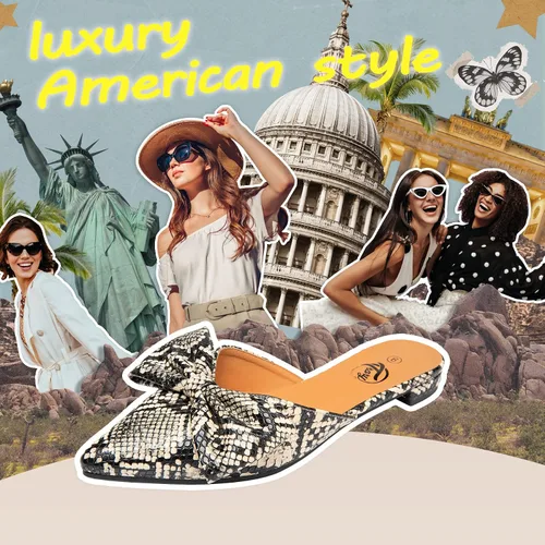 Miniatura 4 de Trary - Zapatos mocasines sin talón, con puntera puntiaguda y lazo para mujer