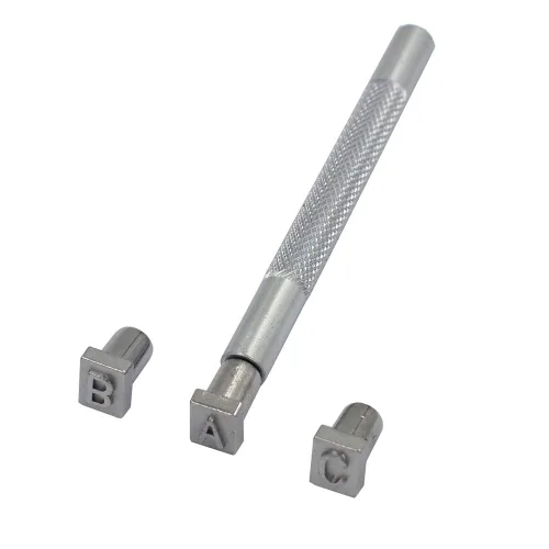 Miniatura 2 de DGOL 36 piezas de cuero de 1/4 de pulgada para manualidades, letras del alfabeto, números, kit de herramientas de estampación
