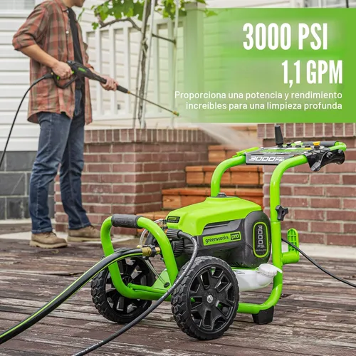 Miniatura 5 de Greenworks Pro - Lavadora de presión sin escobillas 3000 PSI (Certificada por CSA) 2.0 GPM Máx. / 1.1 GPM Lavadora de presión eléctrica