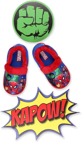 Miniatura 7 de Marvel Avengers Superhero - Pantuflas Aline de felpa para niños pequeños