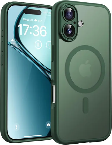 Miniatura 183 de TOCOL Funda magnética 3 en 1 para iPhone 14 Pro, mejorada [protección completa de cámara] con 2 protectores de pantalla, funda de grado militar Azul