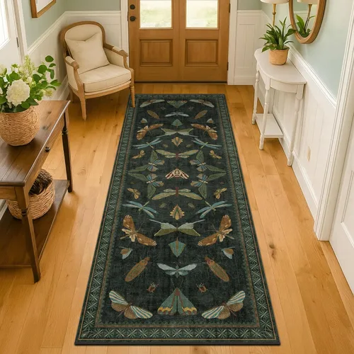 Miniatura 64 de Hazo Haus Alfombra de Baño Bohemia Lavable 2x3, Alfombras Pequeñas para Cocina, Tocador, Puerta Principal Entrada Interior, Antideslizante Pelo Bajo