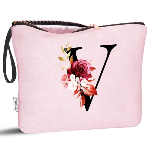 Miniatura 45 de Vavabox A-Z Bolsa de Maquillaje Personalizada, Regalos de Cumpleaños para Mujeres y Mamá, Regalos para la Mejor Amiga, Bolsa de Cosméticos