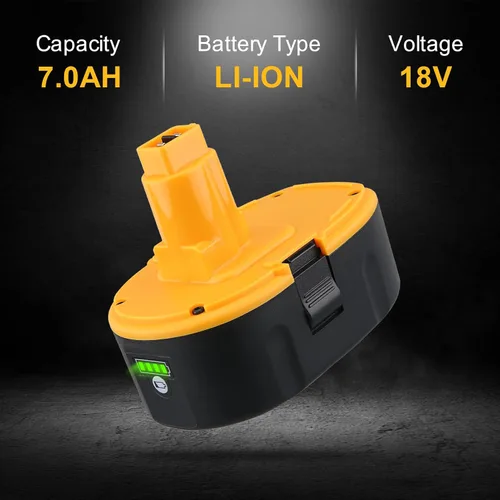 Miniatura 2 de DC9096 Batería de Iones de Litio de 7000mAh/7.0Ah de Reemplazo para Batería Dewalt de 18V Compatible con DEWALT DC9098 DW9096 DW9098 DW9095 DC9099