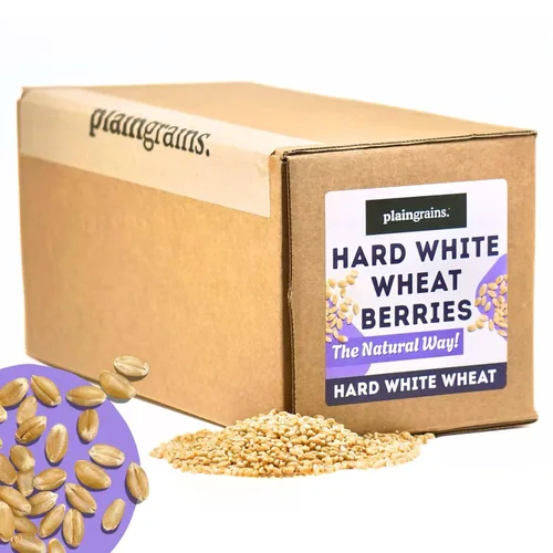 Miniatura 16 de PlainGrains. The Natural Way - Semillas de pasto de trigo de 1.5 libras 100% semillas de hierba de trigo para brotar Semillas de hierba