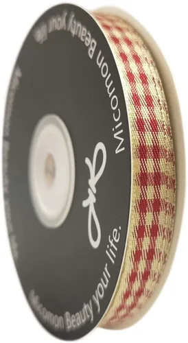 Miniatura 28 de Cinta a cuadros de guinga – 25 yardas, rojo y azul (3/8 pulgadas) para decoración de Navidad y embalaje de regalo