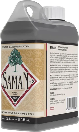 Miniatura 33 de SamaN Tinte para Madera Interior a Base de Agua - Tinte Natural para Muebles, Molduras, Paneles de Madera, Gabinetes (Forest TEW-104-12, 12 oz)
