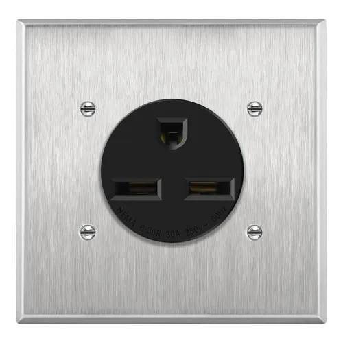 Miniatura 8 de ENERLITES Toma de corriente NEMA 6-30R de 30 amperios 125/250 V, receptáculo resistente de 30 A, para soldadores, aires acondicionados, vehículos