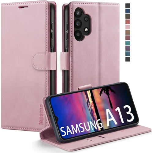 Miniatura 24 de Funda para Samsung Galaxy A13 5G, Samsung Galaxy A13 5G con tarjetero [bloqueo RFID] atril magnético, funda de cuero con tapa para Samsung Galaxy