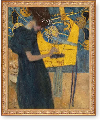 Miniatura 741 de A&T ARTWORK Campo de trigo con cipreses de Van Gogh Las reproducciones de arte clásico mundial, impresiones en lienzo giclée para decoración