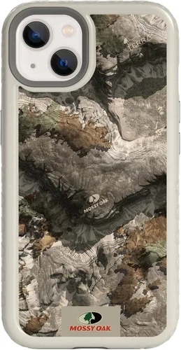 Miniatura 60 de cellhelmet Mossy Oak Agua Yellowfin Funda de doble capa en gris diseñada para iPhone 13 Mini a prueba de golpes y caídas, duradera, como se ve
