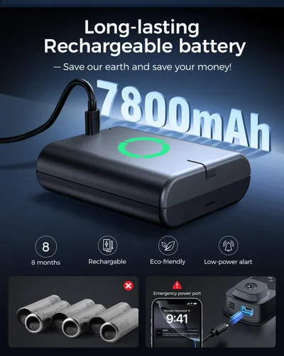 Miniatura 5 de ARPHA Cerradura de puerta de entrada sin llave, cerrojo de reconocimiento de vena palmar con asa para puerta delantera, WiFi integrado, Amazon