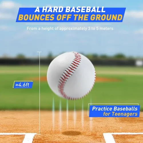 Miniatura 2 de Gracfulcub Baseball Ball, Official Game for Youth Adult Training Play Hard Ball，Official size & weight. Perfect for batting, fielding, pitching.