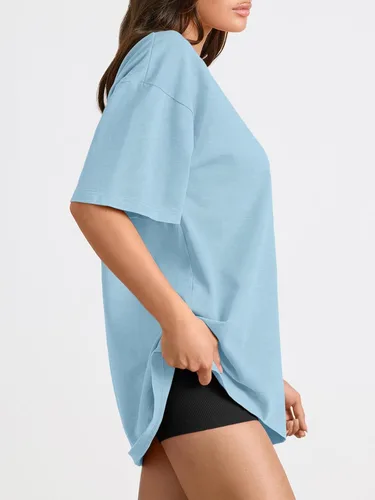 Miniatura 207 de Trendy Queen - Camisetas de entrenamiento de moda para mujer, camisetas atléticas de manga corta para verano y primavera, disponibles en tallas