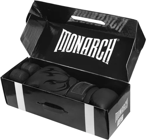 Miniatura 6 de Guantes de boxeo de cuero genuino para hombres y mujeres – Entrenamiento profesional, Muay Thai, MMA y juego de sparring con envolturas de mano