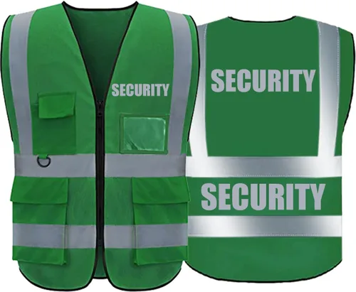 Miniatura 26 de BeautyWill Chalecos de seguridad de alta visibilidad clase 2 con certificación ANSI Chaleco de trabajo de seguridad con cremallera frontal