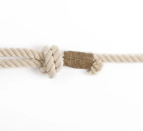 Miniatura 4 de Correas de cuerda hechas a mano para perros pequeños, correa trenzada natural de algodón orgánico de 5 pies