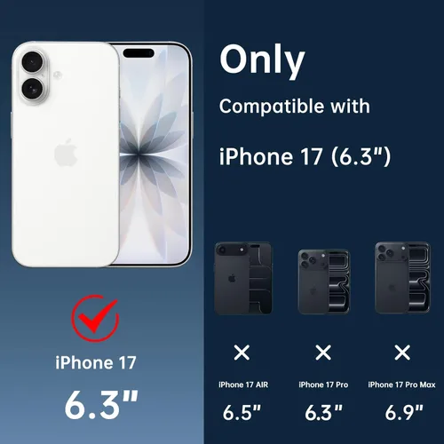 Miniatura 4 de GIN FOXI Funda de batería para iPhone 17, cargador de estuche recargable con soporte de 8500 mAh de carga rápida ultradelgada ligera y potente, caja