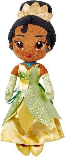 Disney Store - Muñeca oficial de princesa de Disney en peluche, Tiana, mediana 14 pulgadas, de peluche suave con características bordadas, juguetes
