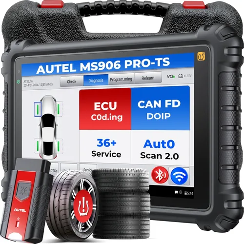 Escáner Autel MaxiSYS MS906 PRO-TS: 2026 MS906Pro TS Up de MP900TS MK900TS MP900BT Kit MS906 MAX, TPMS completo y codificación OE, herramienta