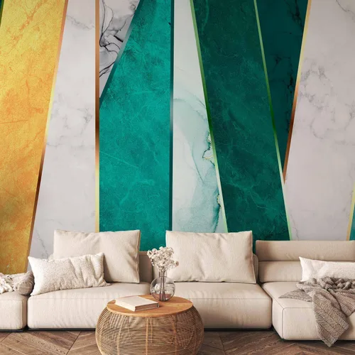 Miniatura 2 de artgeist Mural de pared prémium con diseño de mármol, 79 x 55 pulgadas, papel tapiz no tejido, decoración de pared de vellón, impresión fotográfica