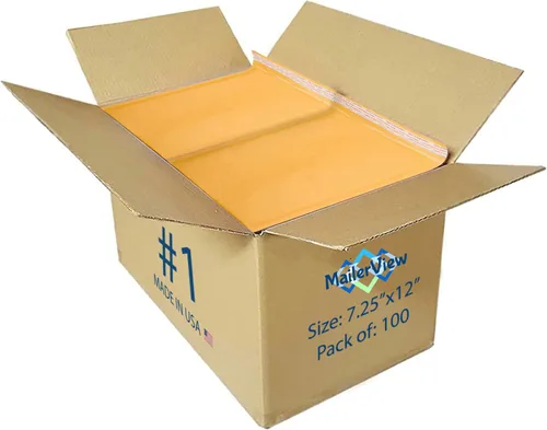 Miniatura 14 de Sobres de burbujas Kraft de 10.5 x 16, sobres acolchados autosellados #5, paquete de 100 unidades a granel Fits Books, Comics & Apparel, No Tape