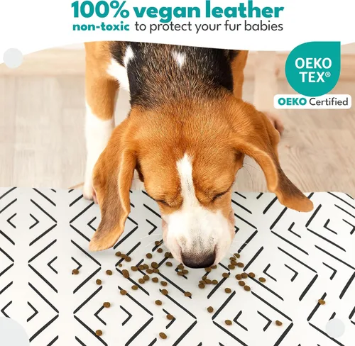 Miniatura 7 de NALALAS Estera Grande para Perros para Comida y Agua, Estera de Alimentación para Gatos Gran Estera Impermeable para Cuenco de Perros Estera