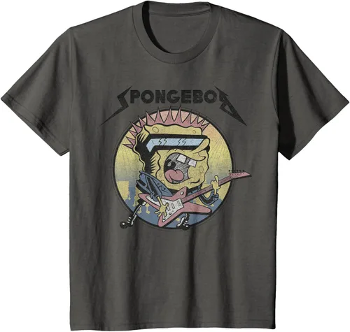 Miniatura 26 de SpongeBob SquarePants Camiseta de manga corta Heavy Metal Rock