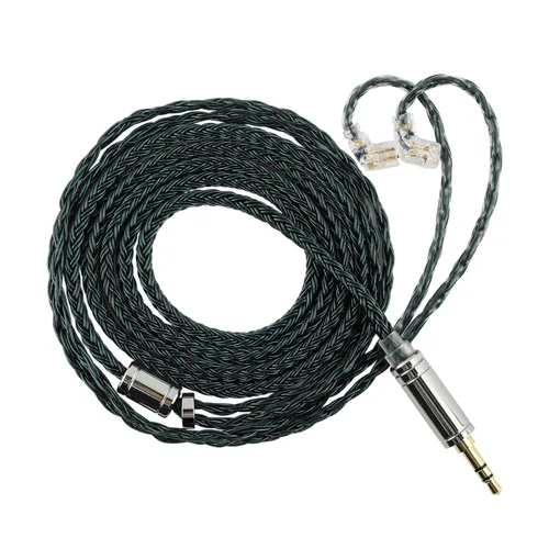 Miniatura 8 de Linsoul Tripowin Zonie cable SPC para auriculares de 16 núcleos, chapado en plata