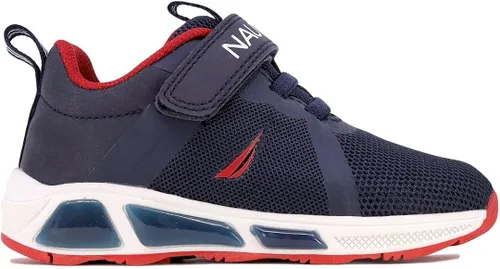 Miniatura 4 de Nautica Tenis deportivos para correr con luz intermitente para niños y niñas, modernos y divertidos para niños y niñas, disponibles en tallas