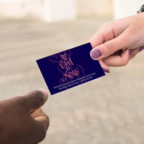 Miniatura 3 de God is Love, 1 Juan 4:8, paquete a granel de 25 tarjetas de afirmación cristiana de las Escrituras para niños, tarjetas de memoria bíblica