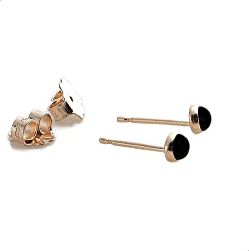 Miniatura 9 de Juego de aretes pequeños de oro con bisel, bola para cartílago, tragus, hélice, múltiples joyas hipoalergénicas de piedra natal para mujer