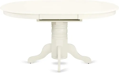 Miniatura 5 de HomeStock El juego de mesa de comedor de 5 piezas incluye una mesa de cocina ovalada con hojas y 4 sillas de comedor Parson de piel sintética