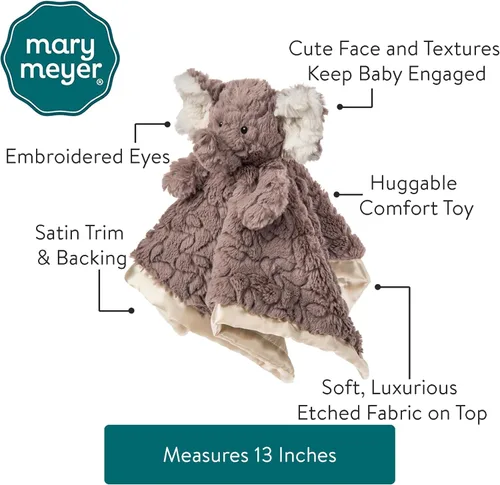 Miniatura 3 de Mary Meyer Baby Lovey Putty Nursery Manta de seguridad para recién nacidos y niños pequeños, juguete de animal de peluche suave para acurrucarse, 13