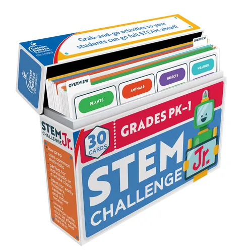 Carson Dellosa Stem Challenge - Kits de ciencia para niños de 5 a 7 años, plantas, animales, insectos y actividades de aprendizaje de primer grado,