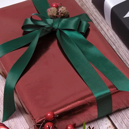 Miniatura 5 de QIANF Cinta de satén de doble cara verde cazador de 1 pulgada para envolver regalos, lazos para el pelo, hacer silla, banda para el día de San