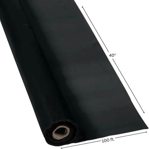 Miniatura 2 de Fun Express Rollo de mantel desechable negro (100 pies de largo)