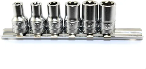 Miniatura 4 de TMAX 8 piezas Torx Plus 18-32EP Socket 1/2 pulgada de unidad cuadrada de reparación automática de impacto listo para herramientas