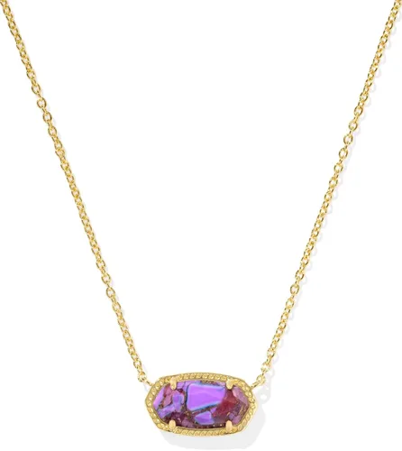Miniatura 167 de Kendra Scott - Collar Elisa con dije para mujer, joyería de moda, chapado en oro de 14 quilates