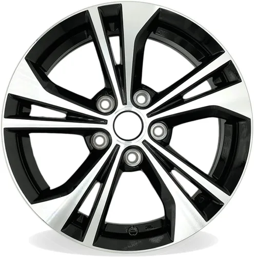 Nueva rueda de aleación individual de 16 "16x6.5 pulgadas para Nissan Sentra 2020–2023 | Llanta de repuesto de diseño OEM | Negro mecanizado |