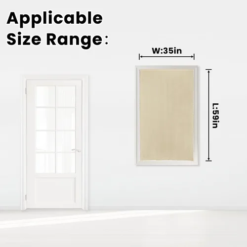 Miniatura 7 de Cortinas opacas portátiles y autoadhesivas para dormitorio y cocina, fáciles de instalar, cortinas térmicas para ventana para oscurecimiento