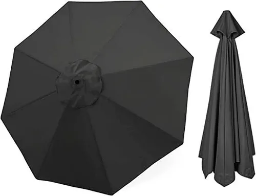 Fundas de repuesto para paraguas (9 pies/10 pies/6 varillas/8 varillas), toldos de repuesto para paraguas de tela, resistentes al agua, UV30+, para