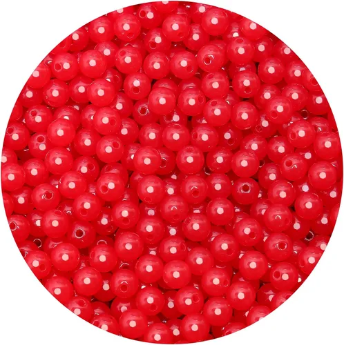 Miniatura 26 de BONNY BOXX 2000 piezas 4 mm cuentas redondas de acrílico de zafiro suave, bolas de plástico de chicle de burbujas, cuentas gruesas de bolas